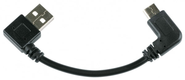 oplaadkabel USB-C 2,4A 10 cm zwart
