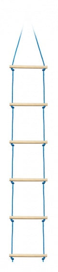 ninja-touwladder 2,5 meter blauw
