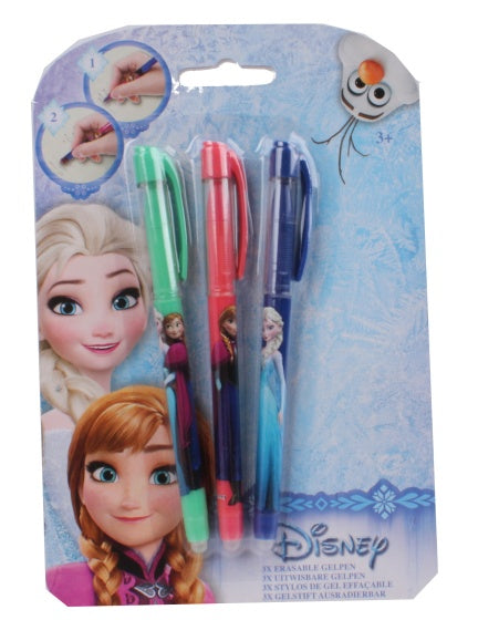 Disney Frozen uitwisbare gelpennen 3 stuks