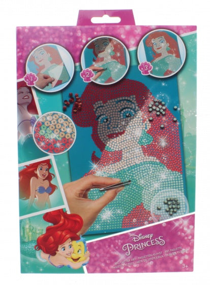 paillettenkunst Disney Princess Ariel 4-delig