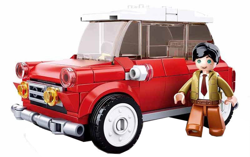 auto Model Bricks junior 26 x 19 cm rood 151-delig