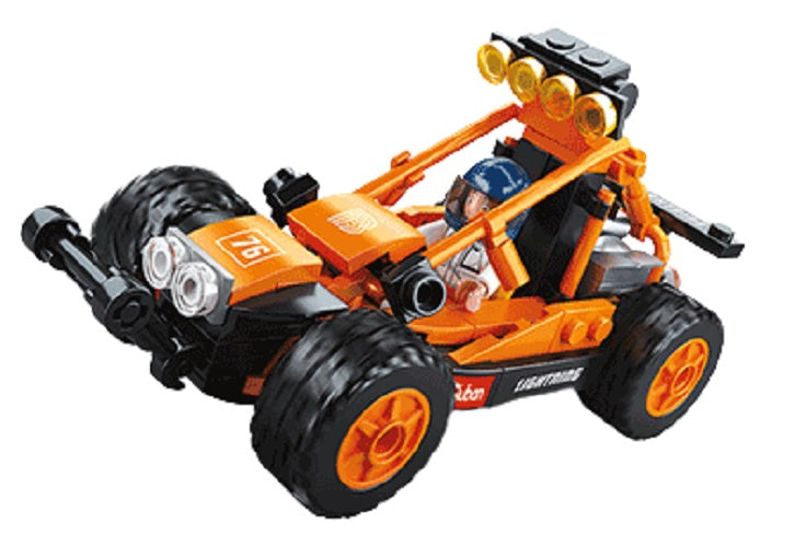 Car club: Buggy oranje (M38-B0676)