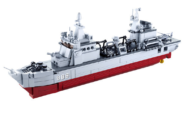bevooradingsschip Model Bricks junior grijs 497-delig
