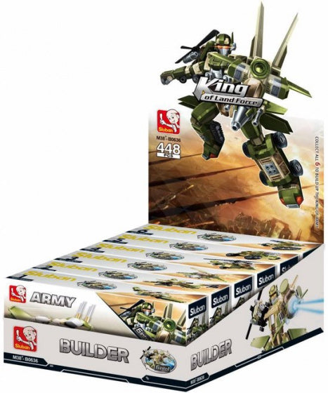 robotkoning Land Force junior 28 cm groen 448-delig