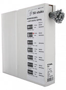 kabeldoos 50 binnenkabels 225 cm staal zilver