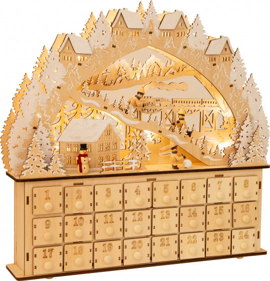 Small Foot - Houten Adventskalender Ski