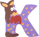 Houten Letter Dieren K