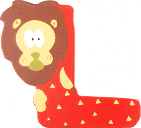 Houten Letter Dieren L