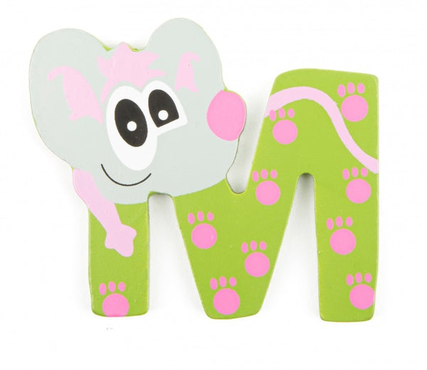 Houten Letter Dieren M