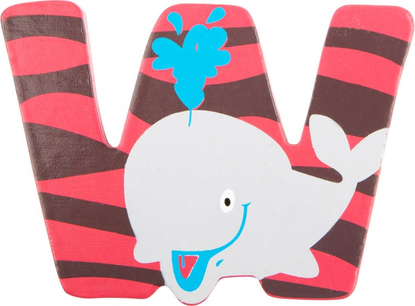 Houten Letter Dieren W