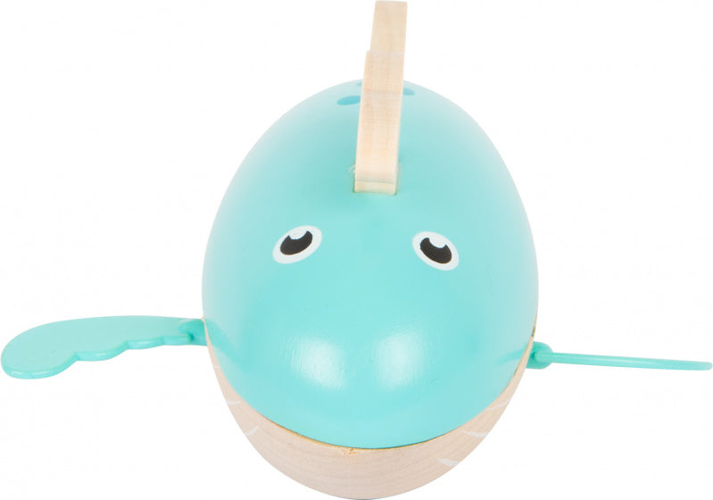 Small Foot - Badspeelgoed Houten Walvis Opwindbaar