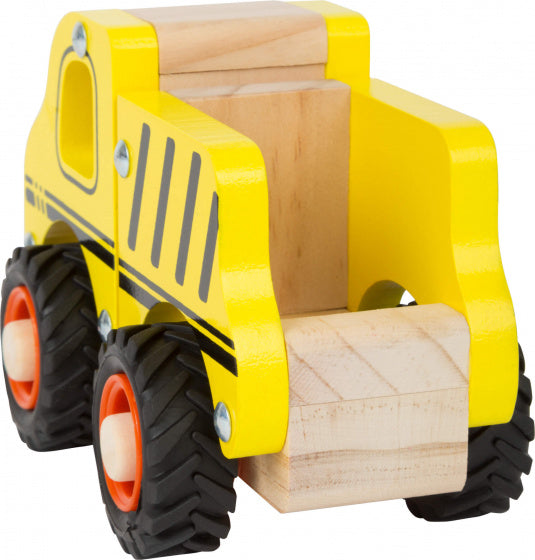 Small Foot - Houten Werkvoertuig Bouwplaats Geel