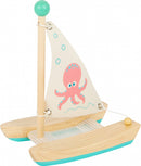 Small Foot - Badspeelgoed Houten Catamaran Octopus