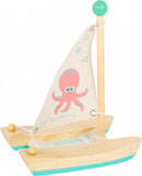 Small Foot - Badspeelgoed Houten Catamaran Octopus