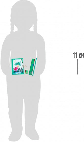 dagboek Zeemeermin met slot 15 cm groen