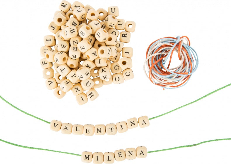 Houten Letterkralen Armbandjes Maken, 300 Kralen