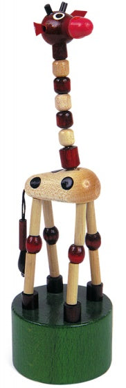 drukdieren set hout junior 18 cm 8 stuks