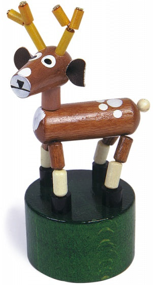 drukdieren set hout junior 18 cm 8 stuks