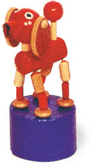 drukdieren set hout junior 18 cm 8 stuks