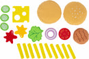 hamburgerset met friet junior 10 cm vilt 10-delig
