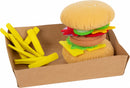 hamburgerset met friet junior 10 cm vilt 10-delig