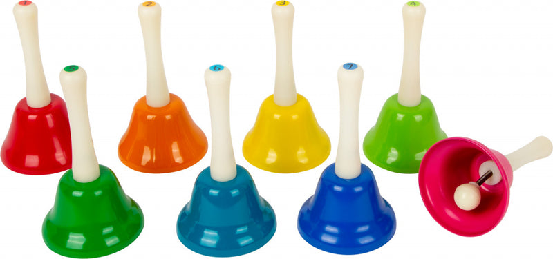 Small Foot - Gekleurde Handbellen, Set van 8