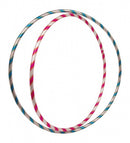 Glitter Hoela Hoep Set: Blauw 71 cm en Roze 66 cm