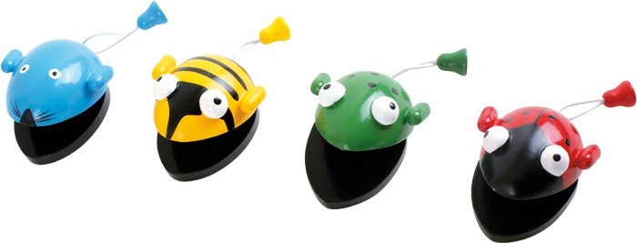 Houten Castagnetten Dieren 4 Stuks