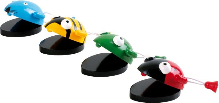 Houten Castagnetten Dieren 4 Stuks