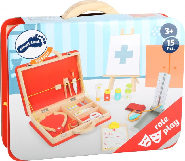 Small Foot - Houten Dokterskoffer EHBO, 15dlg.