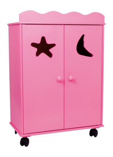 Small Foot - Houten Poppen Kledingkast Roze