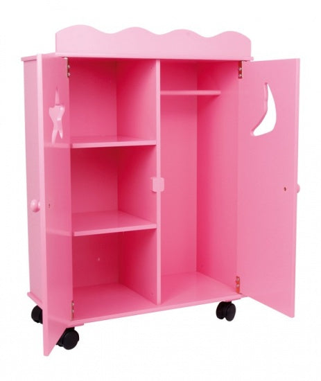 Small Foot - Houten Poppen Kledingkast Roze
