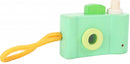 houten speelgoedcamera 11 cm groen