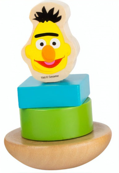 houten stapelfiguur Sesamstraat Bert 9 cm