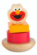 houten stapelfiguur Sesamstraat Elmo 9 cm