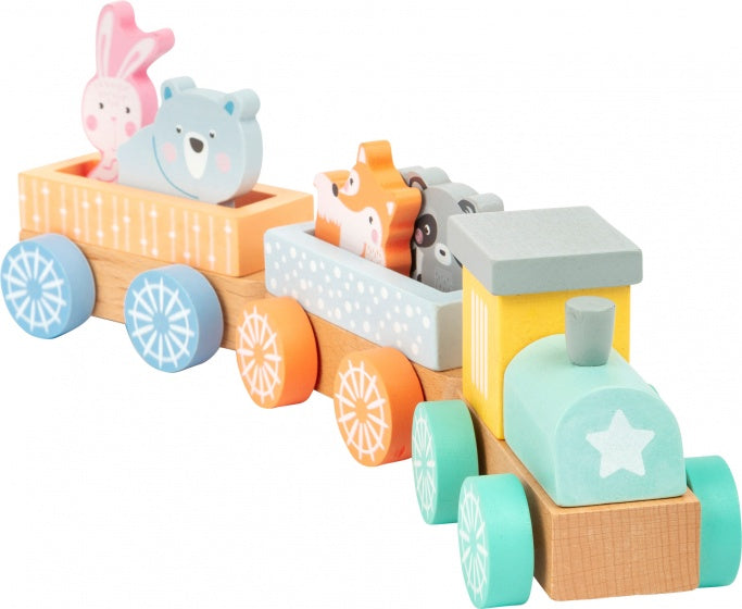 Pastel houten trein