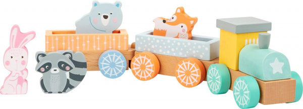 Pastel houten trein