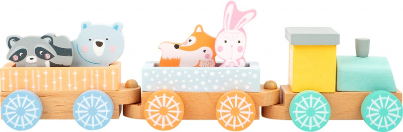 Pastel houten trein