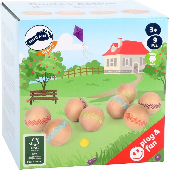 Small Foot - Houten Jeu de Boules, 9dlg.