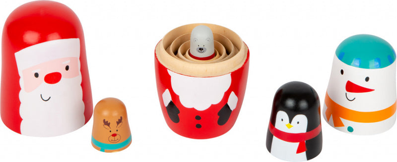 Small Foot - Houten Matroesjka Poppen Kerst