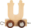 Houten Letters Trein Ü