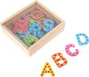 Small Foot - Houten Magnetische Letters Kleur, 37dlg.