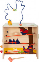 Small Foot - Houten Activiteitenkubus met Motoriekspiraal Boerderij