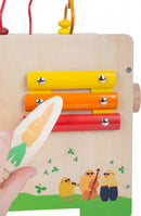 Small Foot - Houten Activiteitenkubus en Motoriekspiraal Konijn