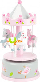 Small Foot  -  Houten Muziekdoos Draaiend en Opwindbaar Eenhoorn