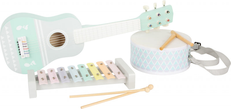 Small Foot - Houten Muziekinstumentenset Pastel, 7dlg,