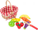 Small Foot - Houten Picknickmand met Snij Fruit, 15dlg.