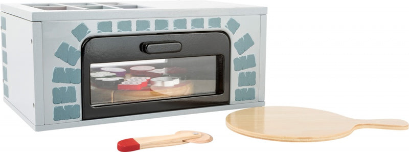 Small Foot - Houten Speeleten Pizza-oven Set, 25dlg.