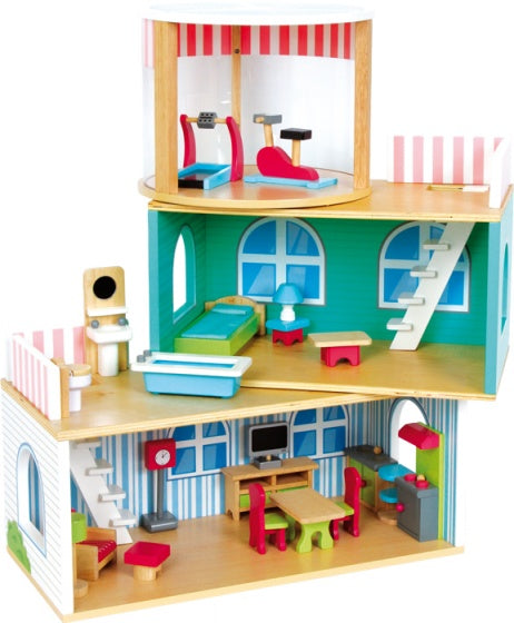 poppenhuis compleet 24-delig