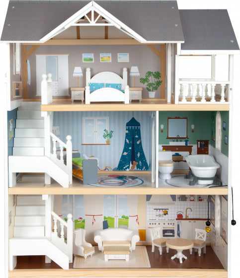 Small Foot - Houten Urban Villa Poppenhuis met Accessoires, 13dlg.